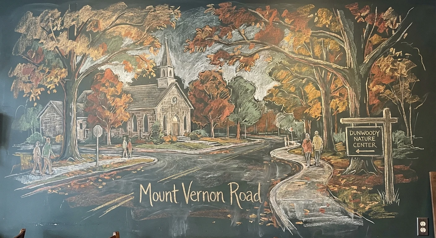 Mount Vernon chalk illustration