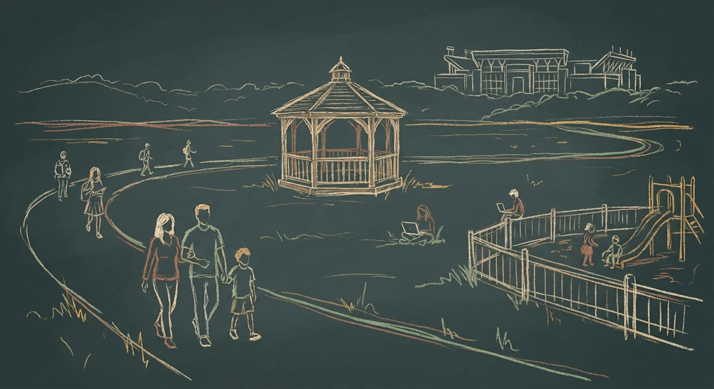 Edelweiss Estates chalk illustration